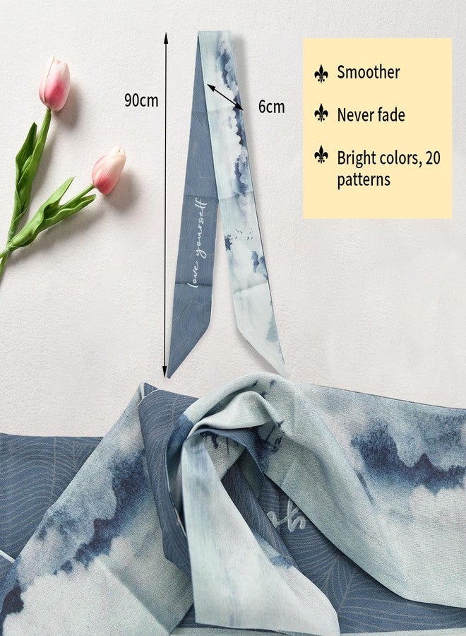 braxan 20 Pcs Bag Scarf, Purse Scarf For Handbags, Silk Neck Scarves For Purse Bags, Handbag Handle Ribbon, Stylish & Versatile Accessory - Image 2